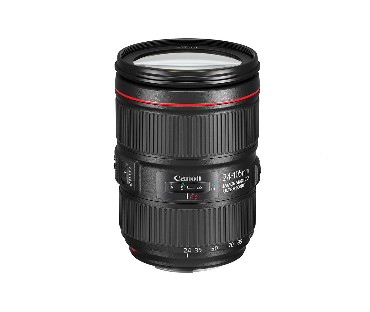 Canon EF 24 105mm f/4L IS II USM SLR Lens for Cameras, Black