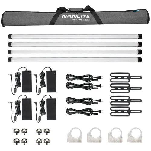 Nanlite PavoTube II 30XR RGB LED Pixel Tube Light (4-Light Kit)
